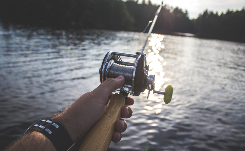 caña de pesca casting