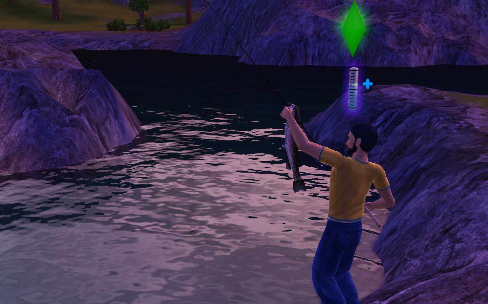 pesca en los sims