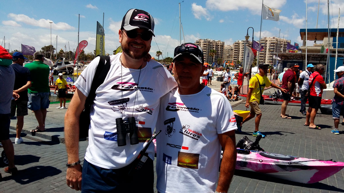 Carcharinus y Roni, Kayak Fishing Levante