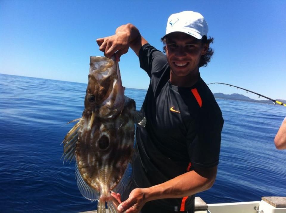Rafa Nadal de pesca