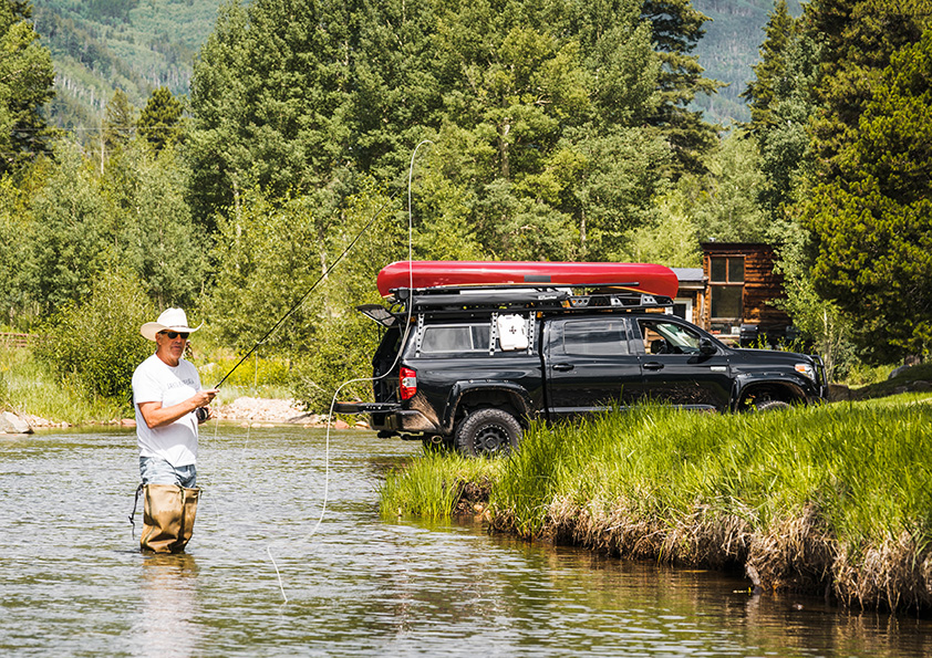 Kevin Costner fishing
