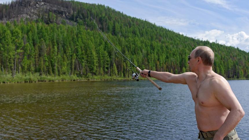Vladimir Putin pescando