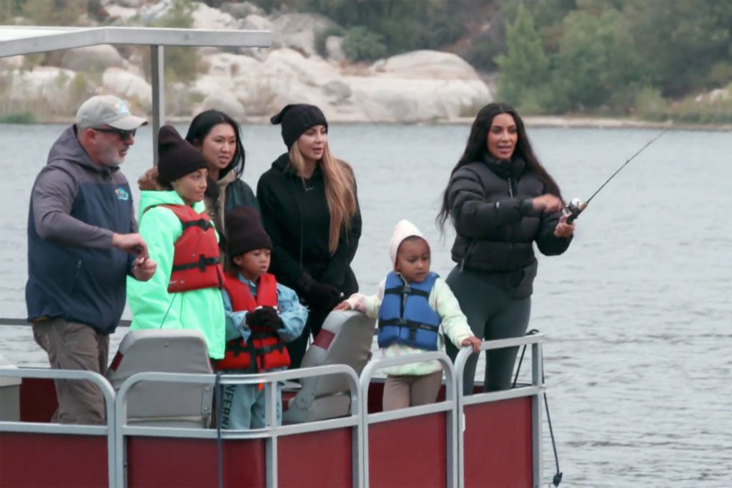 Kim Kardashian fishing